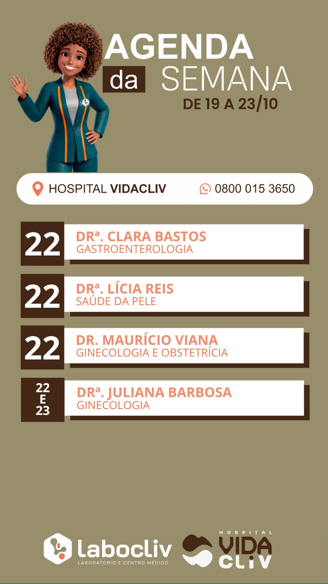 Agenda médica da unidade Vidacliv — imagem 2 de 2